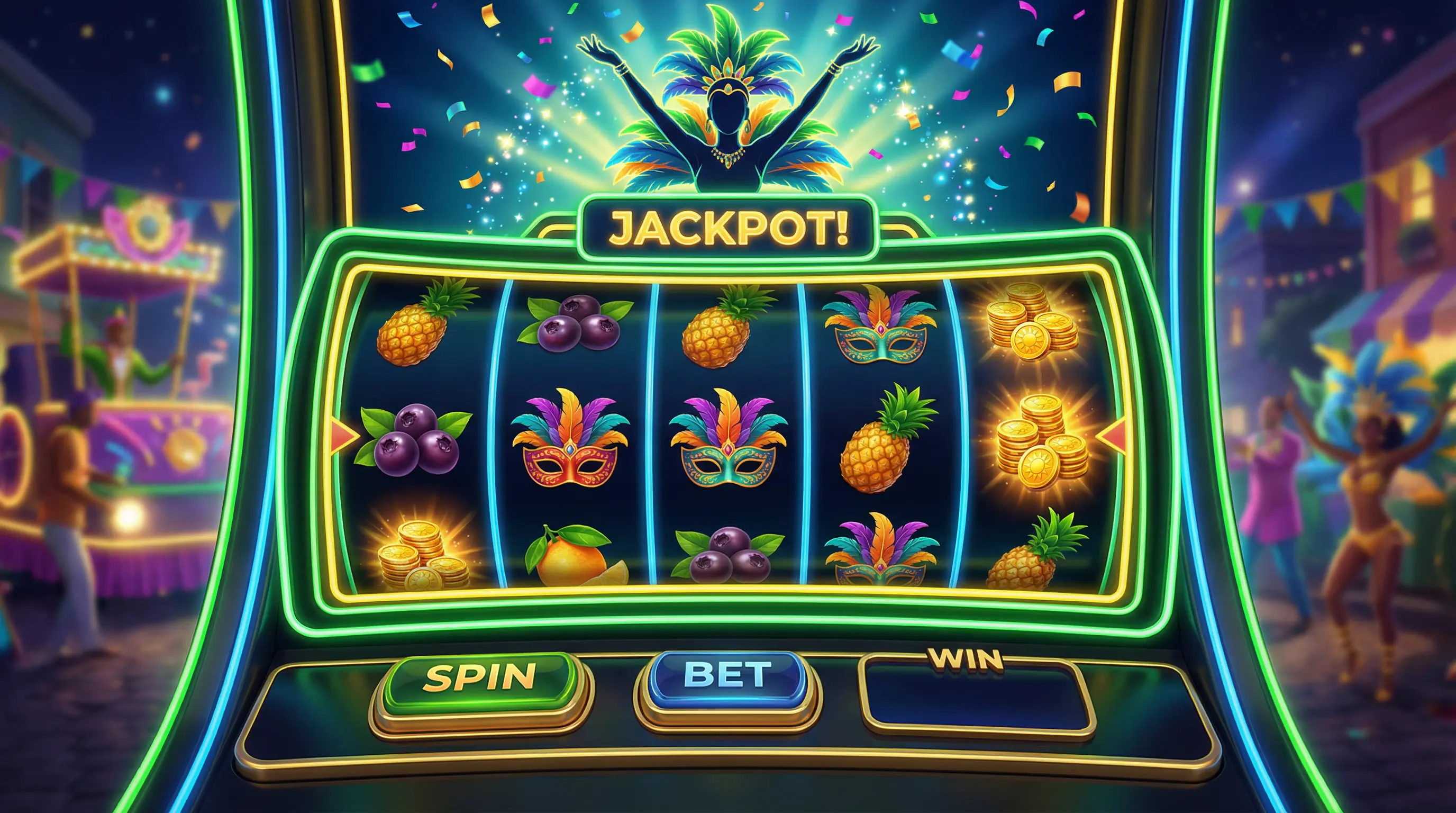 Caça-níqueis temáticos do carnaval brasileiro no luckbet